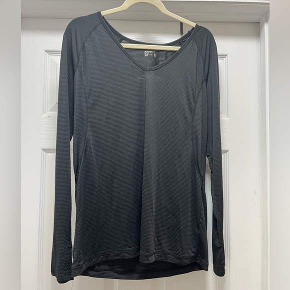 Jockey Women's Open Back Relaxed Fit Athletic Long Sleeve Top - Picture 1 of 5